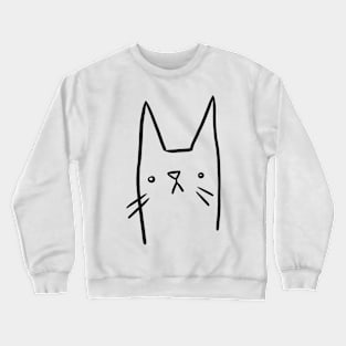 Silly Goofy Kitty Crewneck Sweatshirt